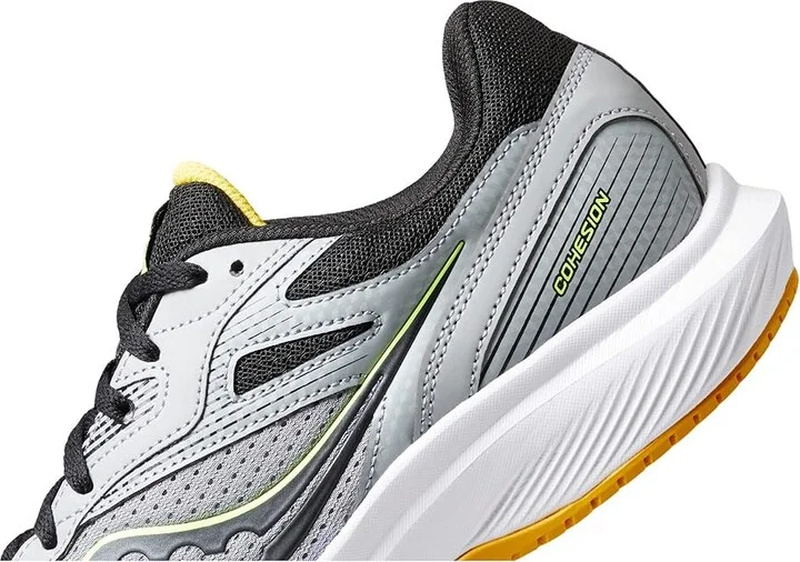 Saucony Cohesion 16 Men's Shoes Fossil/Sulphur : 10.5 D - Medium, Synthetic/Textile - Image 4