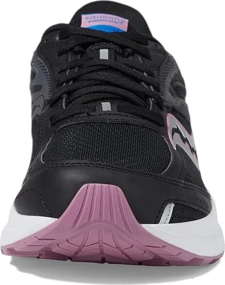 Saucony Cohesion 17 Women's Shoes Black/Orchid 1 : 5 B - Medium, Synthetic - Image 3