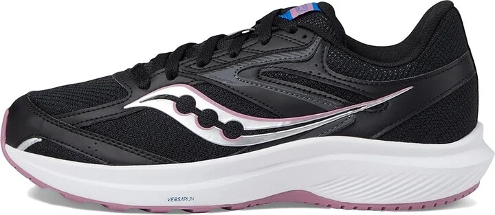 Saucony Cohesion 17 Women's Shoes Black/Orchid 1 : 5 B - Medium, Synthetic - Image 5