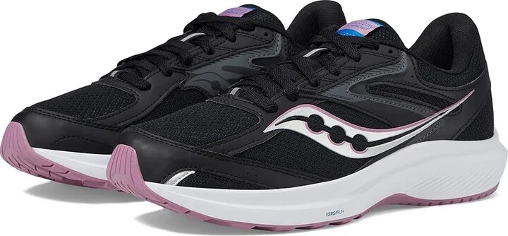 Saucony Cohesion 17 Women's Shoes Black/Orchid 1 : 5 B - Medium, Synthetic