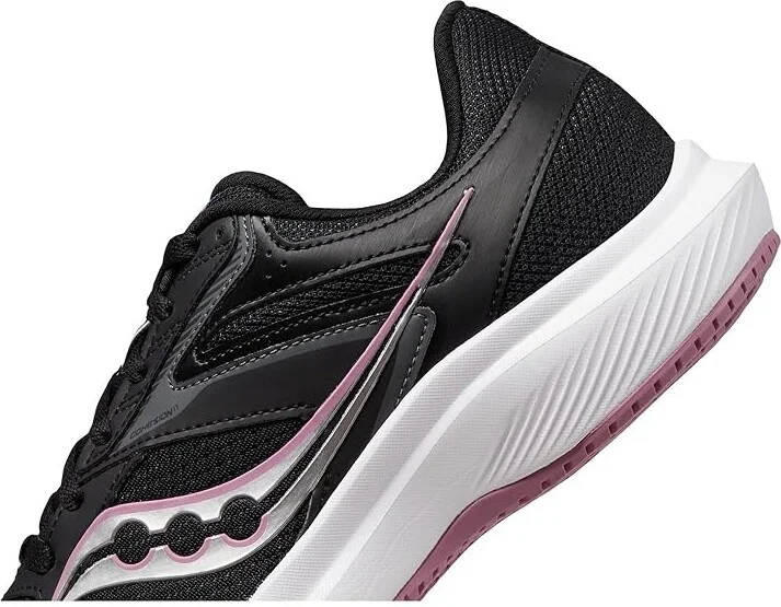 Saucony Cohesion 17 Women's Shoes Black/Orchid : 5 B - Medium, Synthetic - Image 4