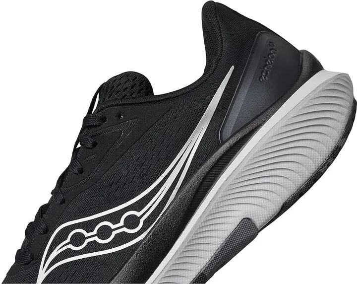 Saucony Echelon 10 Men's Running Shoes Black/Silver : 8.5 D - Medium, Leather/Synthetic - Image 7
