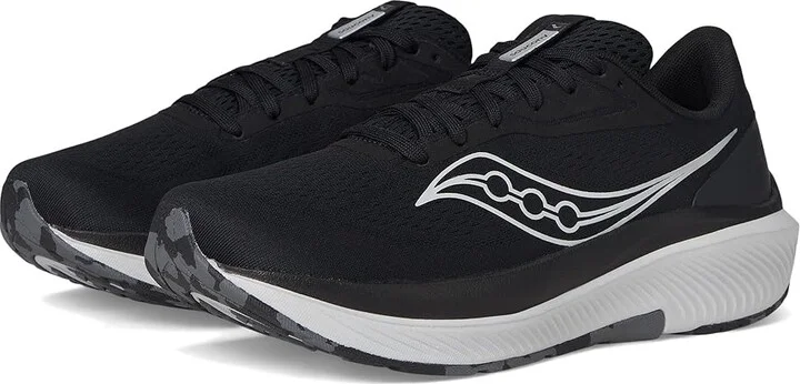 Saucony Echelon 10 Men's Running Shoes Black/Silver : 8.5 D - Medium, Leather/Synthetic