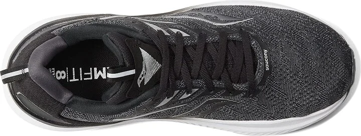 Saucony Echelon 9 Men's Shoes Black/White : 7 D - Medium, Synthetic/Textile - Image 2