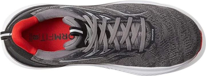 Saucony Echelon 9 Men's Shoes Charcoal/Red Sky : 7 D - Medium, Synthetic/Textile - Image 2