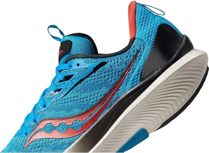Saucony Echelon 9 Men's Shoes Ocean/Red Rock : 9.5 D - Medium, Synthetic/Textile - Image 4