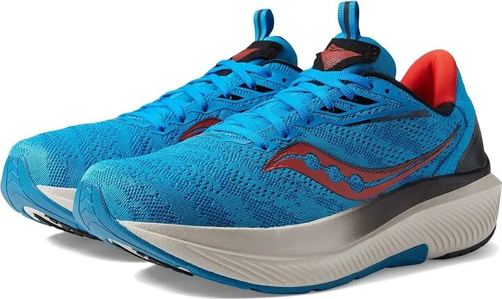 Saucony Echelon 9 Men's Shoes Ocean/Red Rock : 9.5 D - Medium, Synthetic/Textile