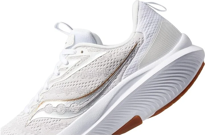 Saucony Echelon 9 Men's Shoes White/Gum : 7.5 D - Medium, Synthetic/Textile - Image 4