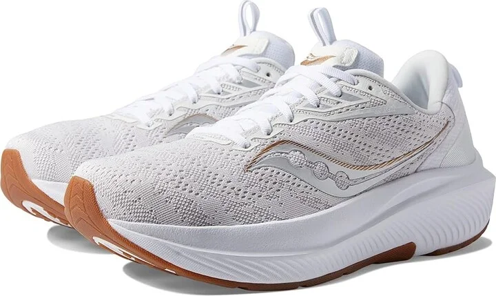 Saucony Echelon 9 Men's Shoes White/Gum : 7.5 D - Medium, Synthetic/Textile