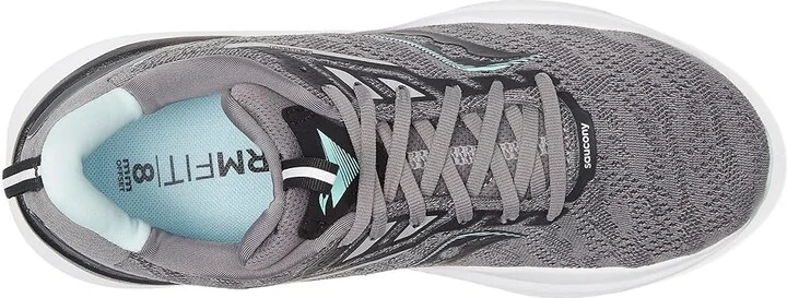 Saucony Echelon 9 Women's Shoes Charcoal/Ice : 5 B - Medium, Synthetic/Textile - Image 2