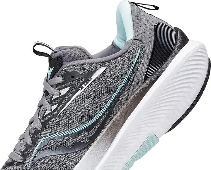 Saucony Echelon 9 Women's Shoes Charcoal/Ice : 5 B - Medium, Synthetic/Textile - Image 4