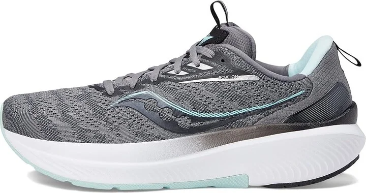 Saucony Echelon 9 Women's Shoes Charcoal/Ice : 5 B - Medium, Synthetic/Textile - Image 6