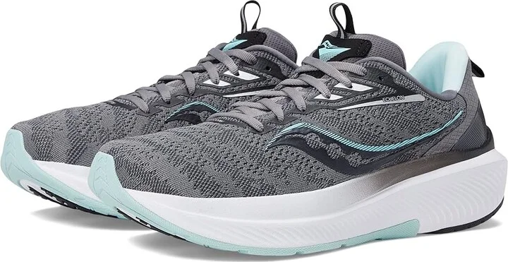Saucony Echelon 9 Women's Shoes Charcoal/Ice : 5 B - Medium, Synthetic/Textile