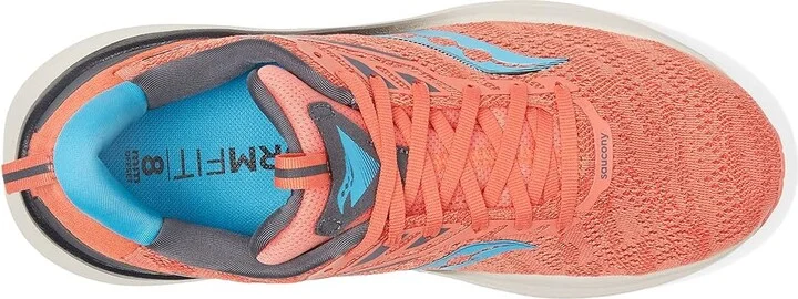 Saucony Echelon 9 Women's Shoes Coral/Ocean : 5.5 B - Medium, Synthetic/Textile - Image 2