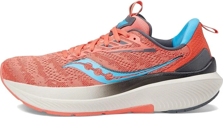 Saucony Echelon 9 Women's Shoes Coral/Ocean : 5.5 B - Medium, Synthetic/Textile - Image 6