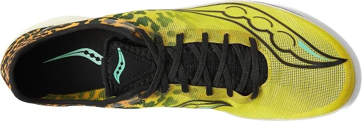 Saucony Endorphin Cheetah Men's Shoes Black/Vizi : 10 D - Medium, Synthetic/Textile - Image 2
