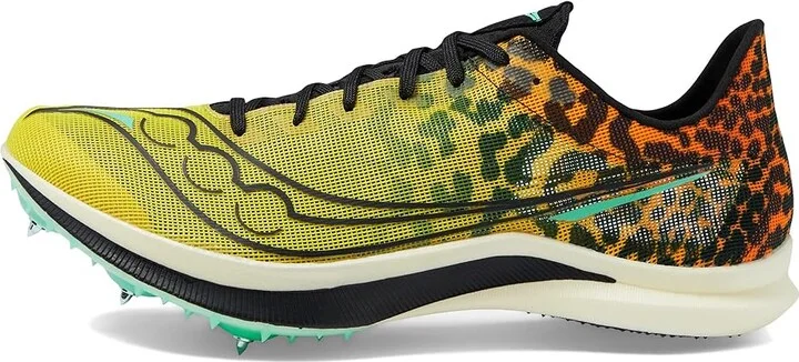 Saucony Endorphin Cheetah Men's Shoes Black/Vizi : 10 D - Medium, Synthetic/Textile - Image 5