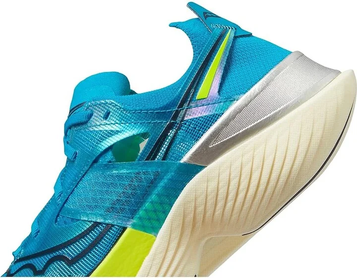 Saucony Endorphin Elite Women's Shoes Viziblue/Citron : 5 B - Medium, Synthetic/Textile - Image 4