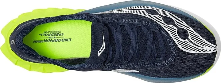 Saucony Endorphin Pro 4 Men's Shoes Navy/Citron : 9.5 D - Medium, Rubber - Image 2