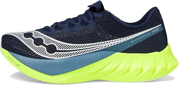 Saucony Endorphin Pro 4 Men's Shoes Navy/Citron : 9.5 D - Medium, Rubber - Image 5