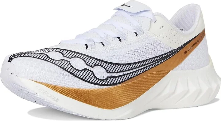 Saucony Endorphin Pro 4 Men's Shoes White/Gold : 10 D - Medium, Rubber - Image 5