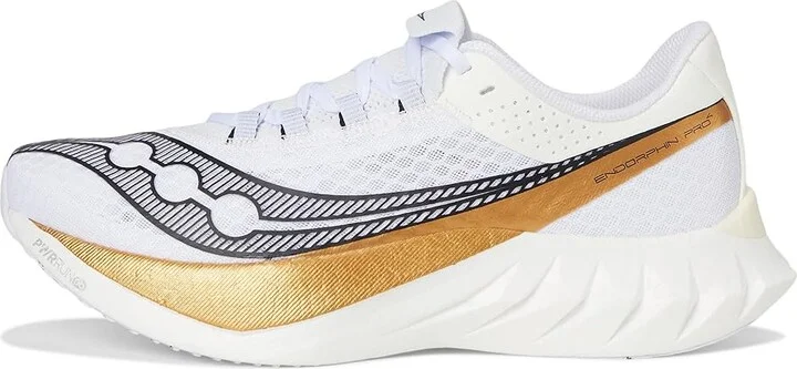Saucony Endorphin Pro 4 Men's Shoes White/Gold : 10 D - Medium, Rubber - Image 6