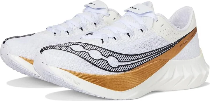 Saucony Endorphin Pro 4 Men's Shoes White/Gold : 10 D - Medium, Rubber