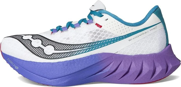 Saucony Endorphin Pro 4 Men's Shoes White/Shadow : 9 D - Medium, Rubber - Image 6