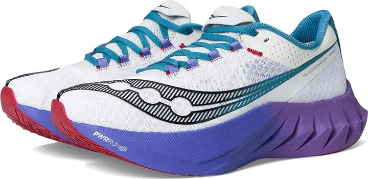 Saucony Endorphin Pro 4 Men's Shoes White/Shadow : 9 D - Medium, Rubber