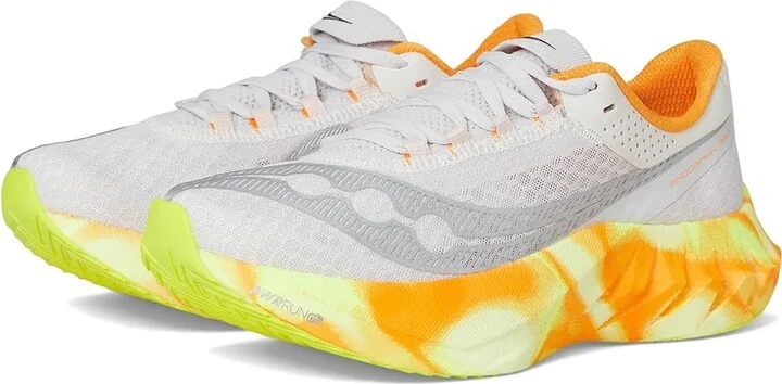 Saucony Endorphin Pro 4 Women's Shoes Fog/Peel : 9.5 B - Medium, Synthetic/Textile
