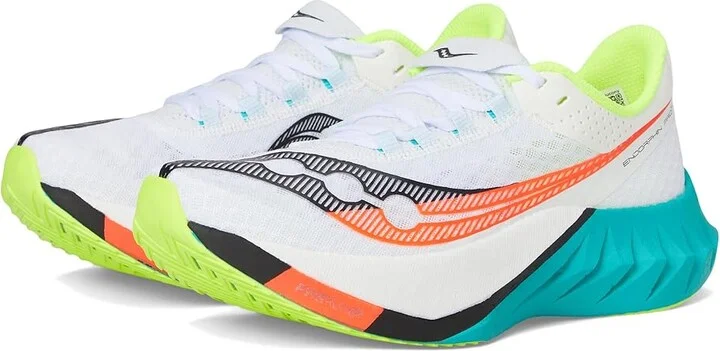 Saucony Endorphin Pro 4 Women's Shoes White/Mutant : 8 B - Medium, Synthetic/Textile
