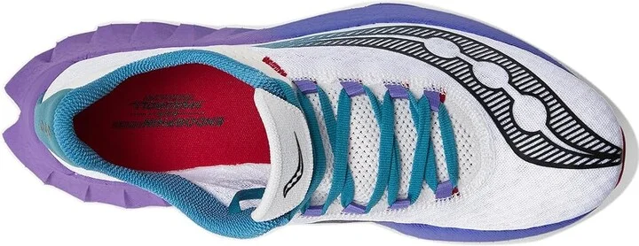 Saucony Endorphin Pro 4 Women's Shoes White/Shadow : 5.5 B - Medium, Synthetic/Textile - Image 2