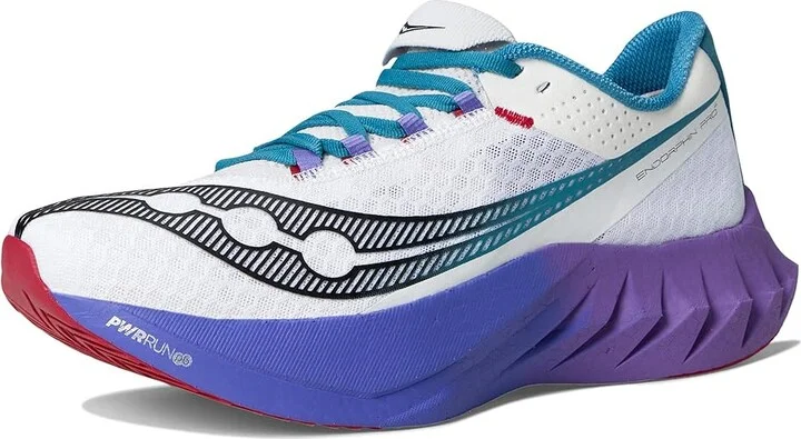 Saucony Endorphin Pro 4 Women's Shoes White/Shadow : 5.5 B - Medium, Synthetic/Textile - Image 5