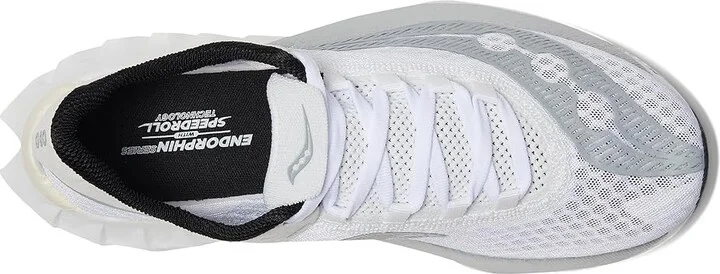 Saucony Endorphin Pro 4 Women's Shoes White/Silver : 10.5 B - Medium, Synthetic/Textile - Image 2