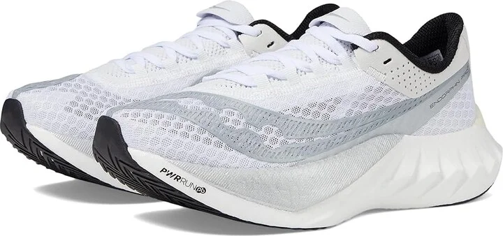 Saucony Endorphin Pro 4 Women's Shoes White/Silver : 10.5 B - Medium, Synthetic/Textile