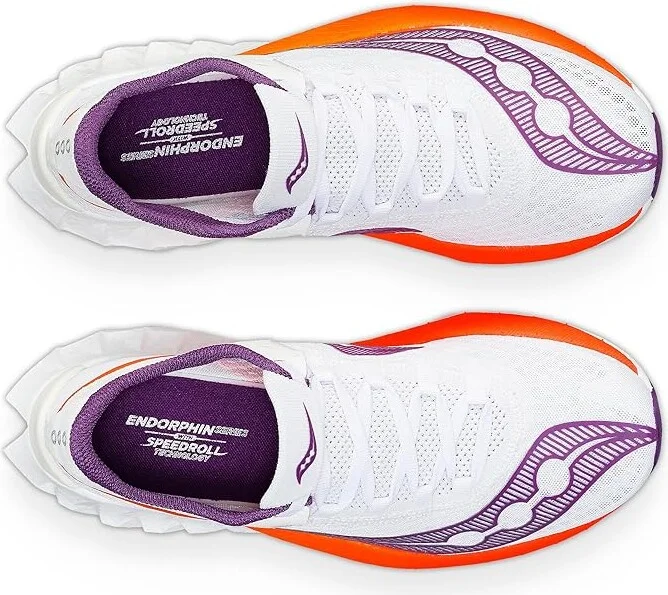 Saucony Endorphin Pro 4 Women's Shoes White/Violet : 5 B - Medium, Synthetic/Textile - Image 2