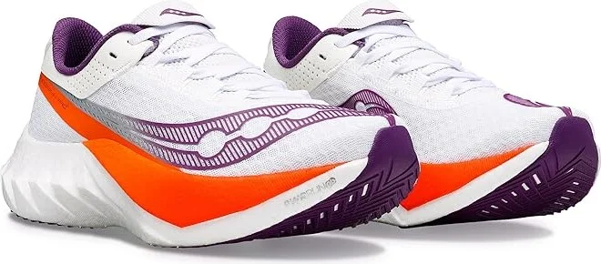 Saucony Endorphin Pro 4 Women's Shoes White/Violet : 5 B - Medium, Synthetic/Textile