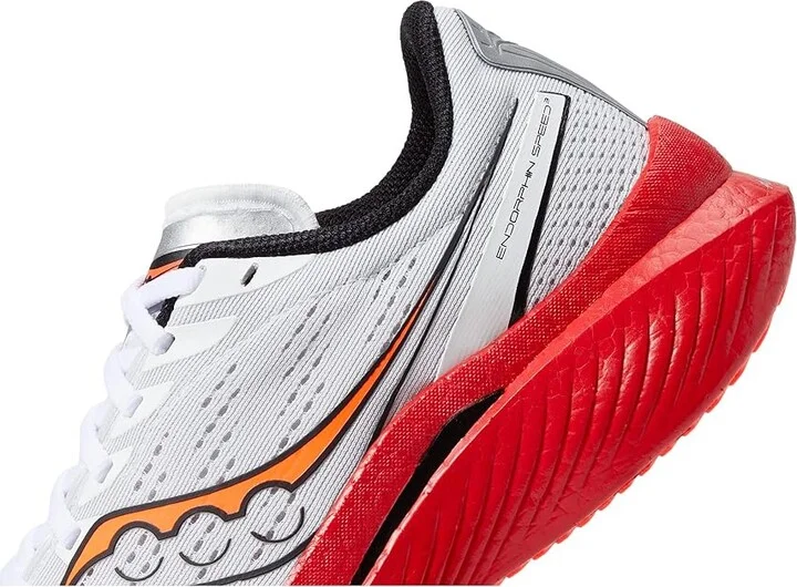 Saucony Endorphin Speed 3 Women's Shoes White/Black/Vizi : 10 B - Medium, Textile - Image 4