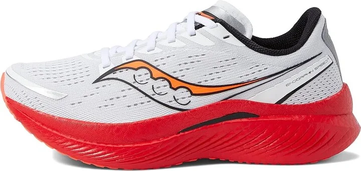 Saucony Endorphin Speed 3 Women's Shoes White/Black/Vizi : 10 B - Medium, Textile - Image 5