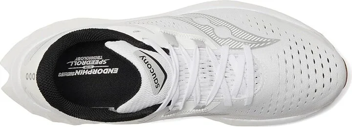 Saucony Endorphin Speed 4 Men's Shoes White/Gum : 12 D - Medium, Synthetic/Textile - Image 2
