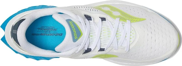 Saucony Endorphin Speed 4 Men's Shoes White/Viziblue : 7 D - Medium, Synthetic/Textile - Image 2