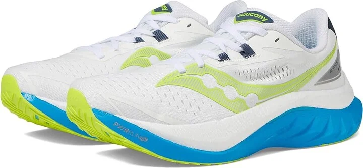 Saucony Endorphin Speed 4 Men's Shoes White/Viziblue : 7 D - Medium, Synthetic/Textile