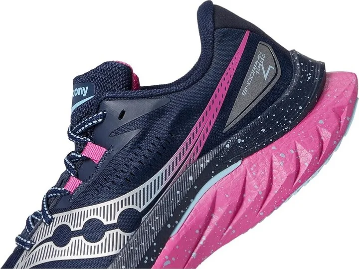 Saucony Endorphin Speed 4 Women's Shoes Navy/Fuchsia : 6.5 B - Medium - Image 7