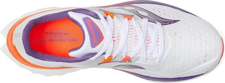Saucony Endorphin Speed 4 Women's Shoes White/Violet : 6 B - Medium - Image 2