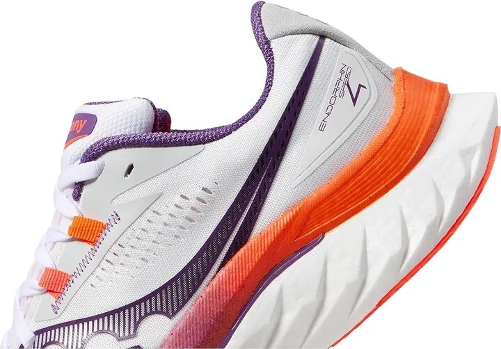 Saucony Endorphin Speed 4 Women's Shoes White/Violet : 6 B - Medium - Image 4