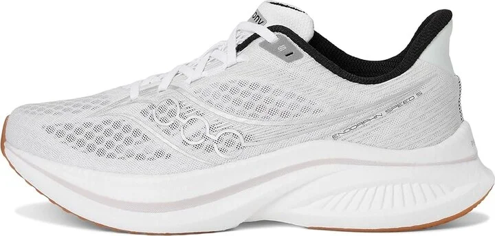 Saucony Endorphin Speed 5 Men's Running Shoes White/Gum : 7 D - Medium, Leather - Image 6