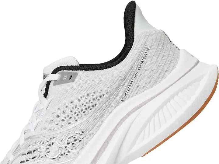 Saucony Endorphin Speed 5 Men's Running Shoes White/Gum : 7 D - Medium, Leather - Image 7