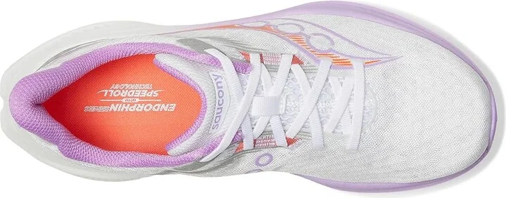 Saucony Endorphin Speed 5 Women's Running Shoes White/Crocus : 12 B - Medium, Leather - Image 2