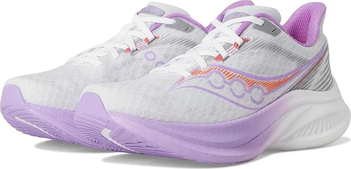 Saucony Endorphin Speed 5 Women's Running Shoes White/Crocus : 12 B - Medium, Leather