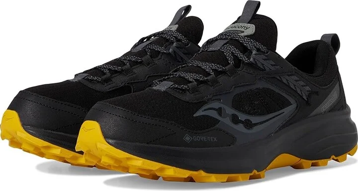 Saucony Excursion TR17 GTX Men's Running Shoes Black/Oak : 9 D - Medium, Rubber